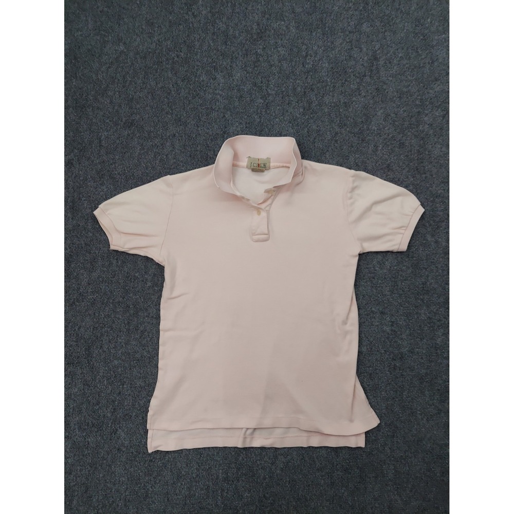 J Crew Oarsman Polo Shirt Mens Small Pink Vintage Short Sleeve Collar Cotton